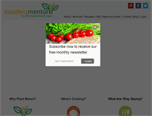 Tablet Screenshot of meatlessmentor.com